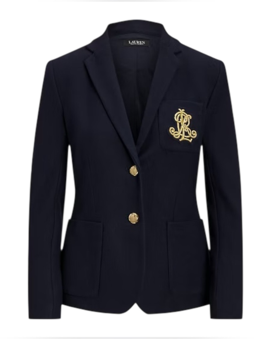 Lauren Ralph Lauren Bullion Jacquard Blazer Lauren Navy